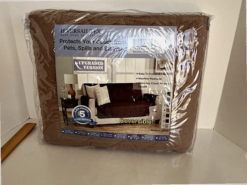 H.VERSAILTEX Recliner Chair Cover Slipcover Reversible Protector Anti-Slip TAUPE