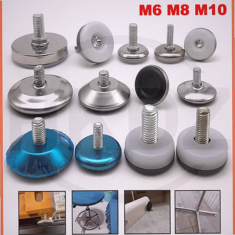 Levelling Machine Feet M6 M8 M10 Screw in Height Adjustable Furniture Feet Foot