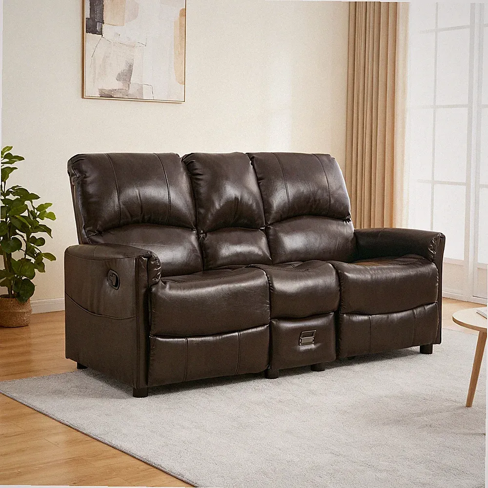 Loveseat Recliner Manual Double Sofa Home Theater Seating Reclining Couch Sofas