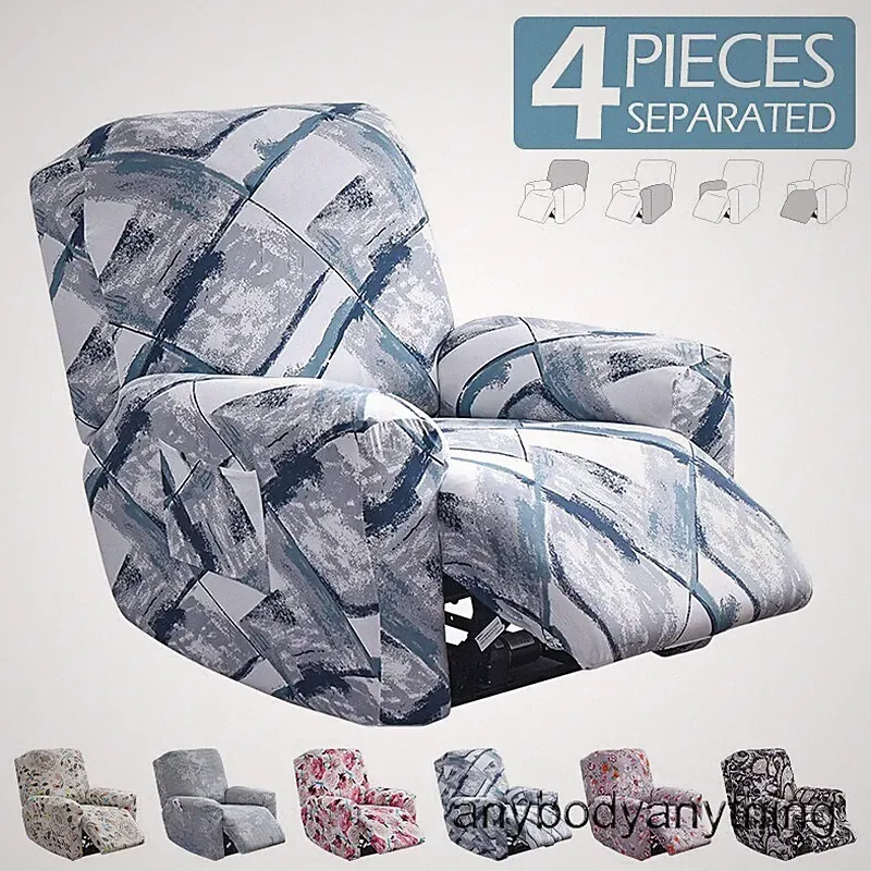 Printed Recliner Cover Slipcover for Living Room Protector Armchair Cover 1 Seat