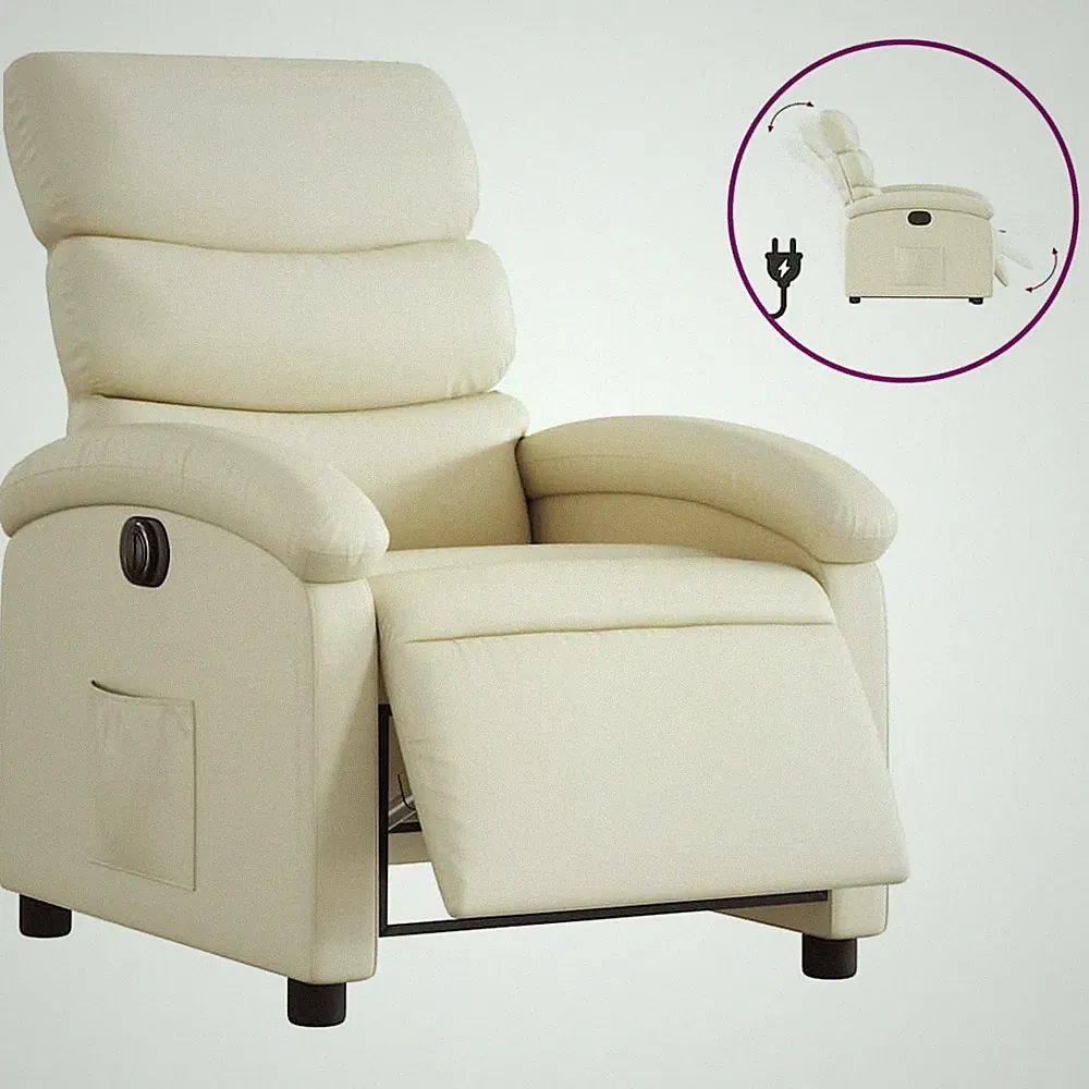 Recliner Chair Adjustable Reclining Chair for Elderly Faux Leather vidaXL