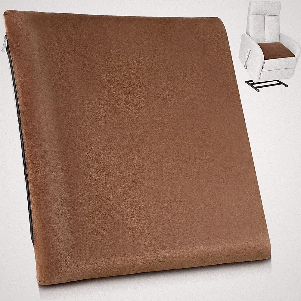 Recliner Cushion 20x20x3 Brown Memory Foam Square Seat Chair Cushion Non Slip