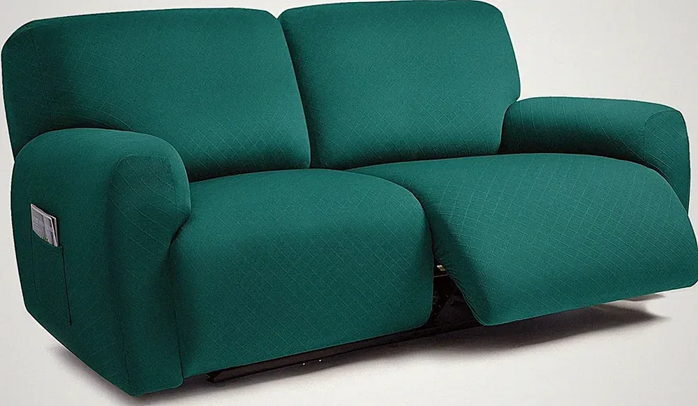 ULTICOR 2 Seater Reclining Sofa Extra Wide 75-100" Jacquard Design